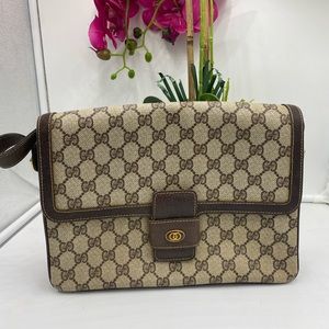 Authentic Vintage Gucci GG Canvas Crossbody Bag